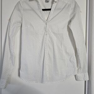 H&M Black and White Polka Dot Blouse